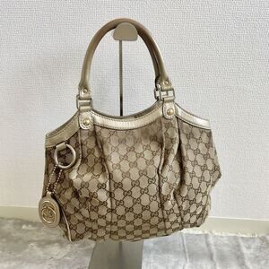 GUCCI Sukey handbag canvas GG